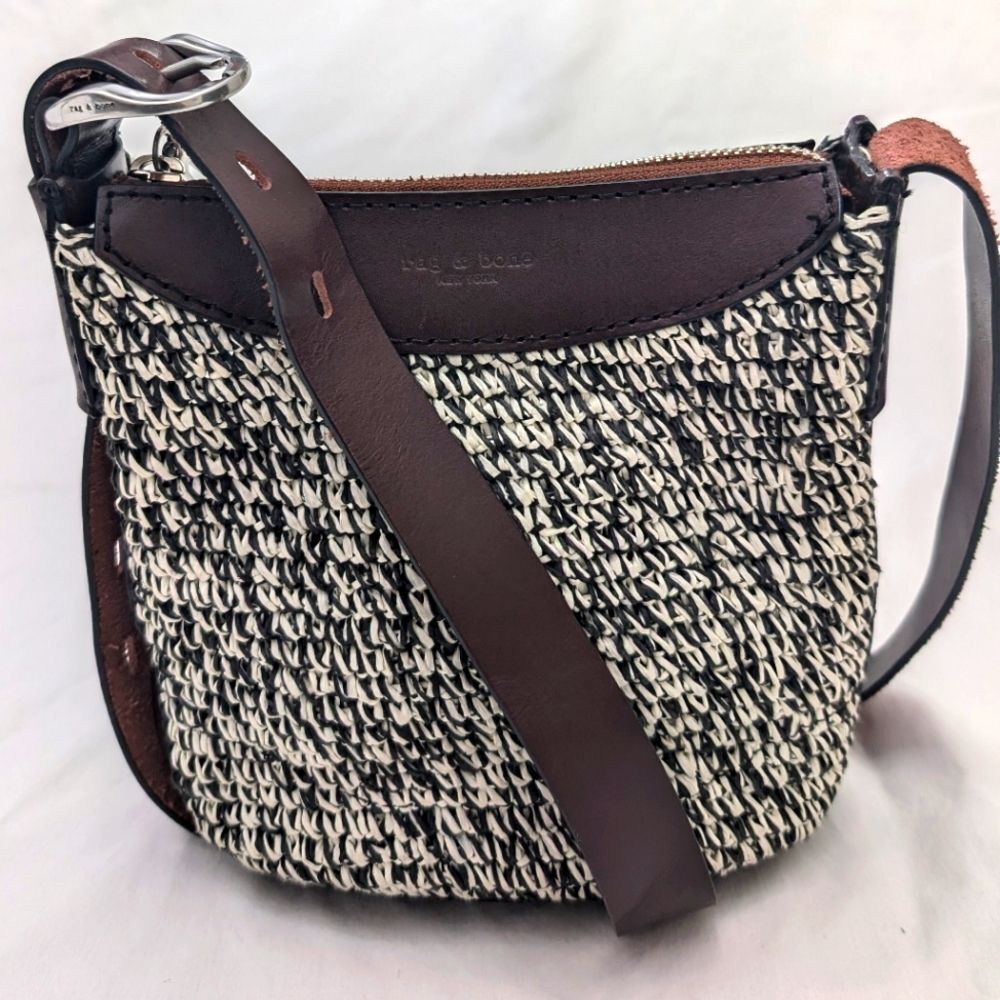 Rag & Bone Mini Belize Straw Bucket Bag